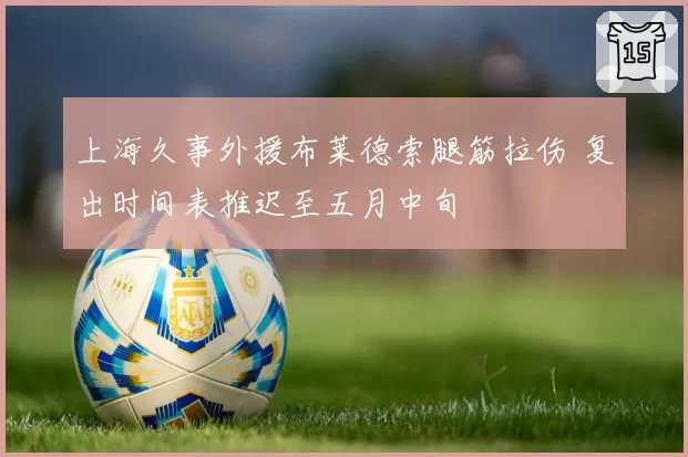 上海久事外援布莱德索腿筋拉伤 复出时间表推迟至五月中旬